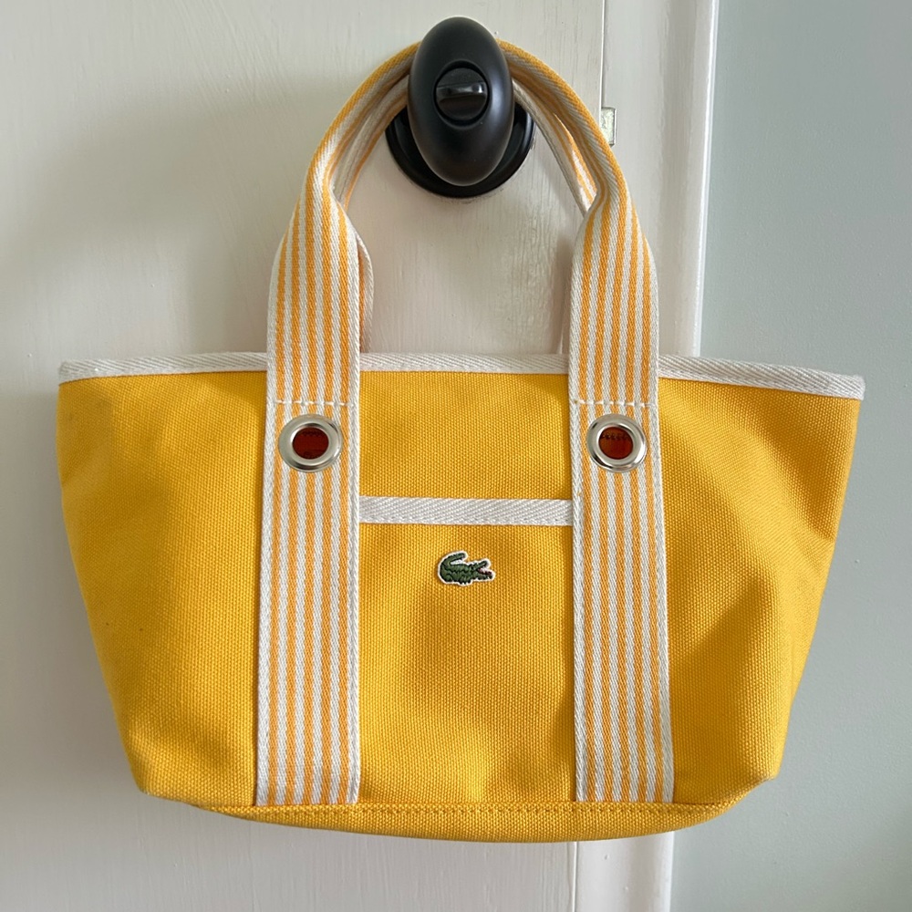Lacoste Sunny Yellow Mini Tote Bag - Picture 1 of 3